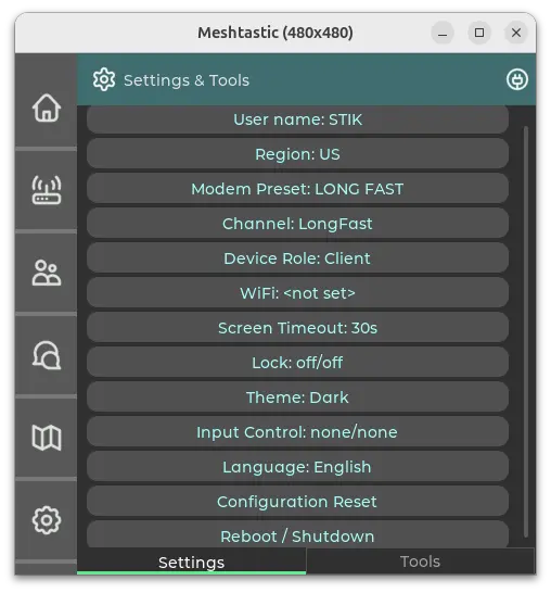 MUI Settings Dark